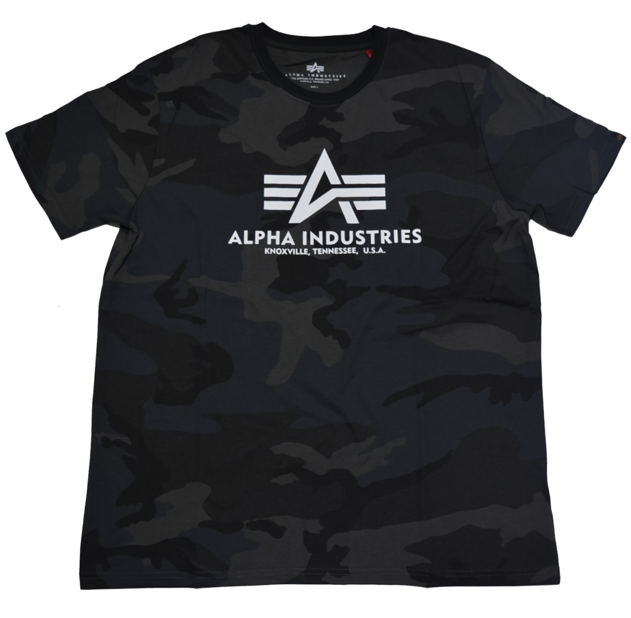 camo black T - Alpha Versand Shirts Streetwear Industries - Basic Rascal T-Shirt und Alpha Industries