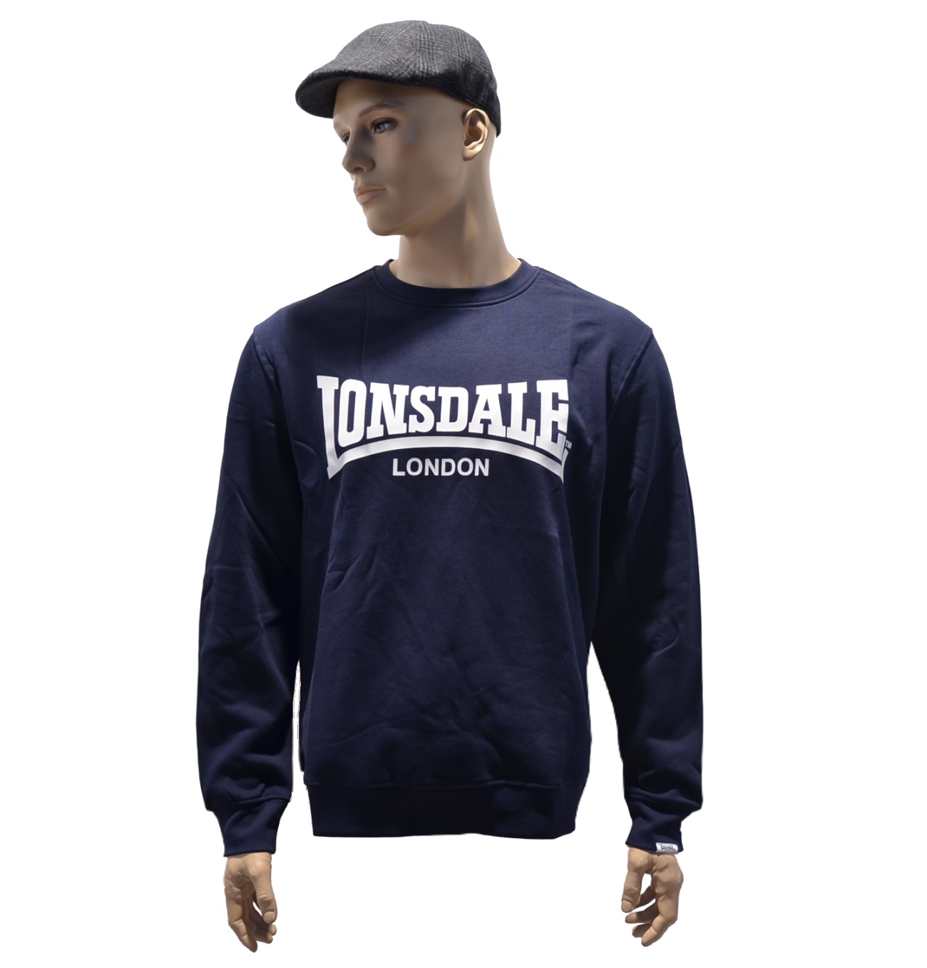 Lonsdale Kapuzensweatshirt Crop Top ROXETH, Weiche Rippbündchen, Logodruck,  Logoflaglabel