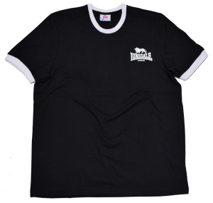 Lonsdale London Ringer T-Shirt in schwarz