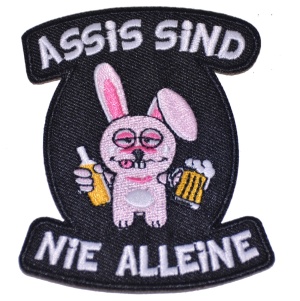 Aufnäher Assis sind nie alleine