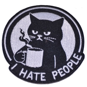 Aufnäher I hate people