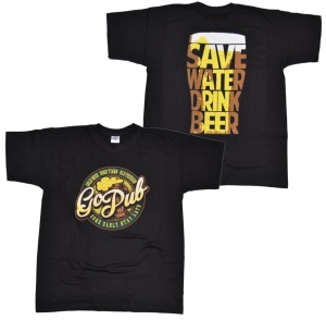 T-Shirt GoPub Save wather drink beer
