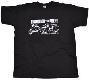 T-Shirt Simson Motiv Tradition statt Trend mit S51 und Schwalbe