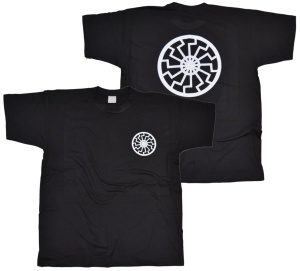 T-Shirt Schwarze Sonne I Front Backprint