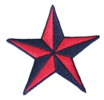 Aufnäher Nautical Star rot