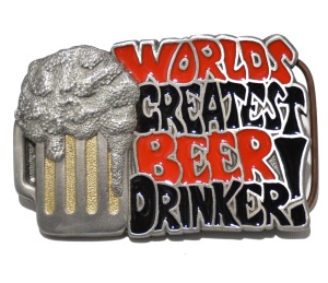 Gürtelschnalle Worlds Greatest Beer Drinker
