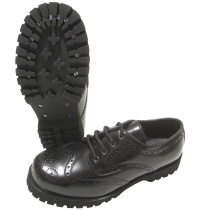 Boots & Braces Budapester Schuh in schwarz