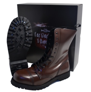 Boots & Braces 10-Loch Stahlkappstiefel
